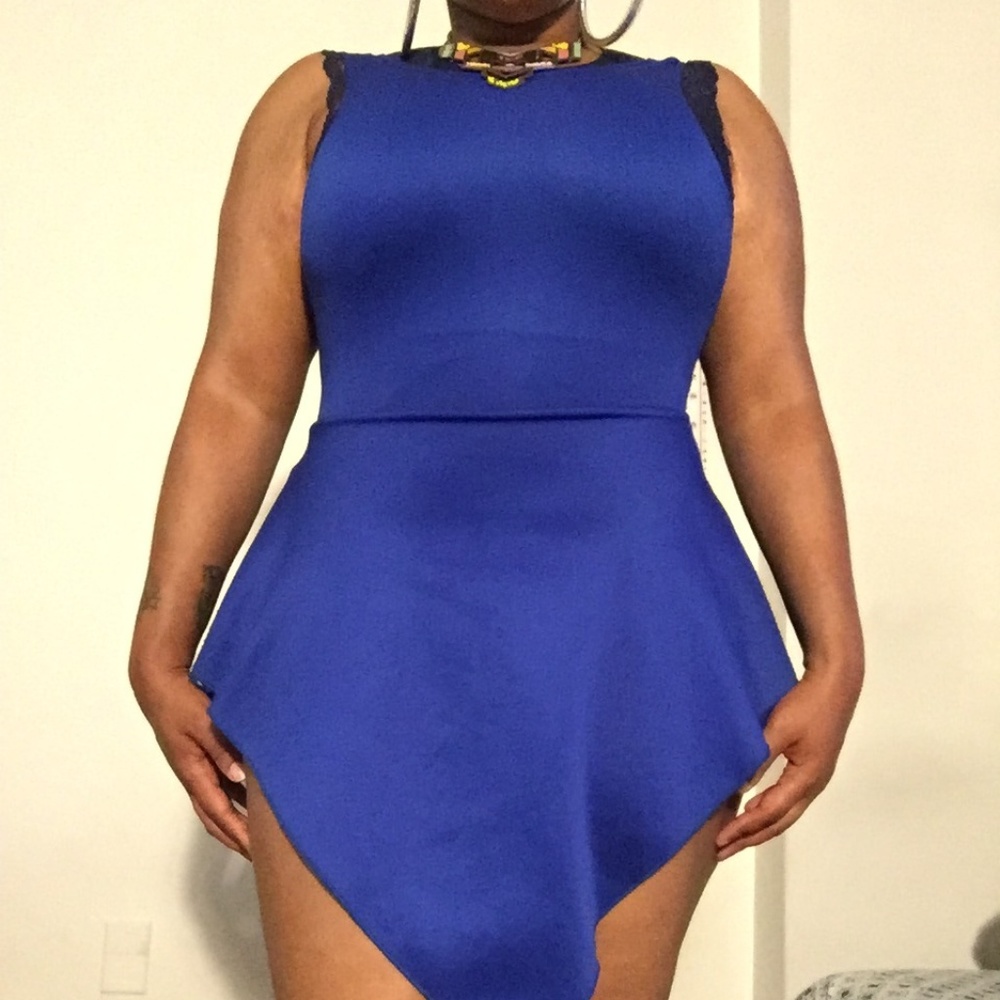 Royal blue romper